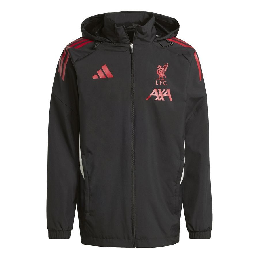 Liverpool Jacket All Weather Tiro 25 - Black/Strawberry Red/Wonder White - Men's-SoccerKits Hub | Buy Soccer Jerseys Online